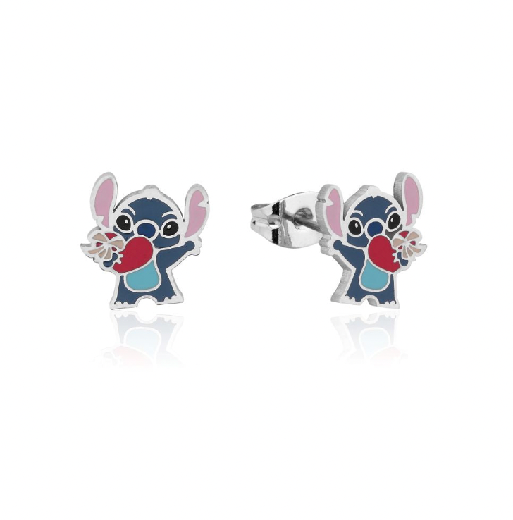 Disney - Happy Stitch - Necklace & Stud Earring