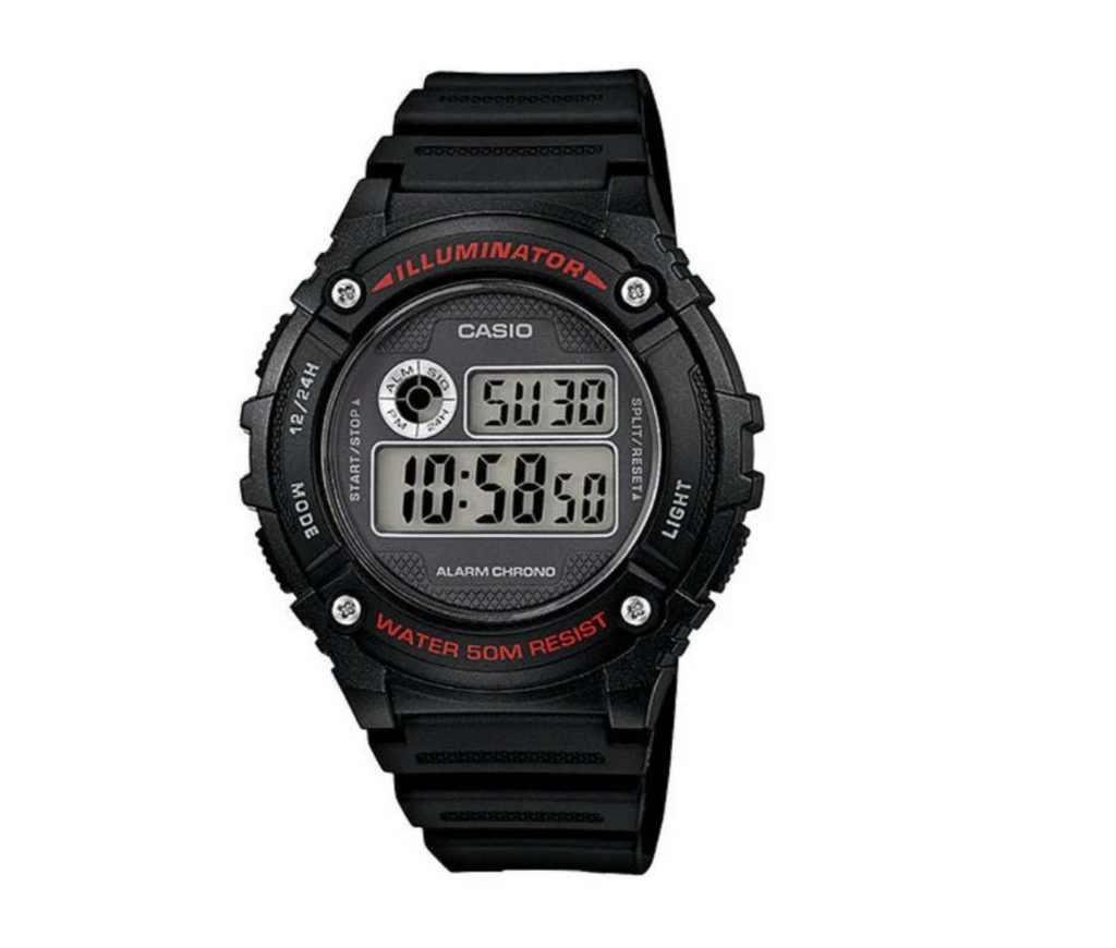 Casio Auto Illum Black Resin Digital Watch