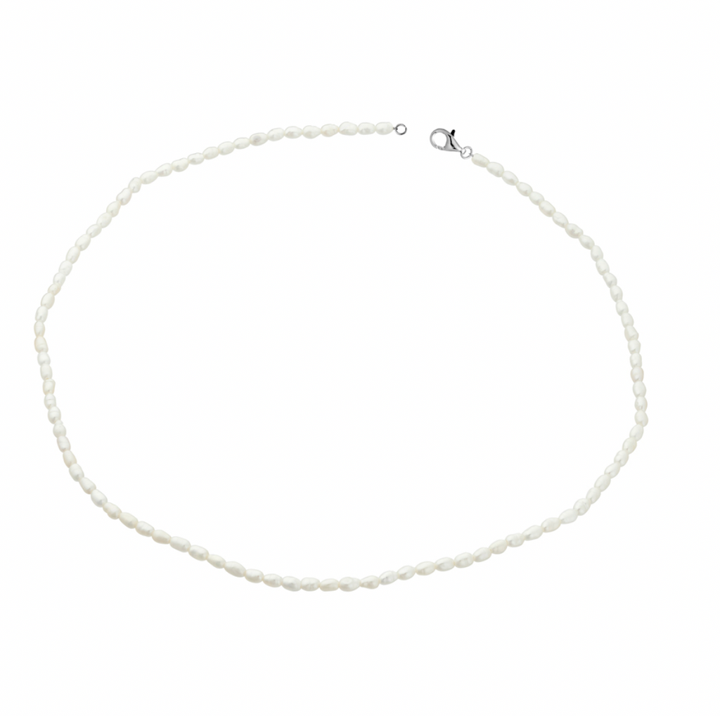 Anklet - Freshwater Petite Rice Pearl with Clasp Anklet - 2 colours