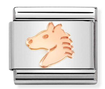 Animal - Horse Head Rosegold Charm