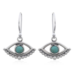 CARA Karma Howlite Coloured Evil Eye Drop Earrings