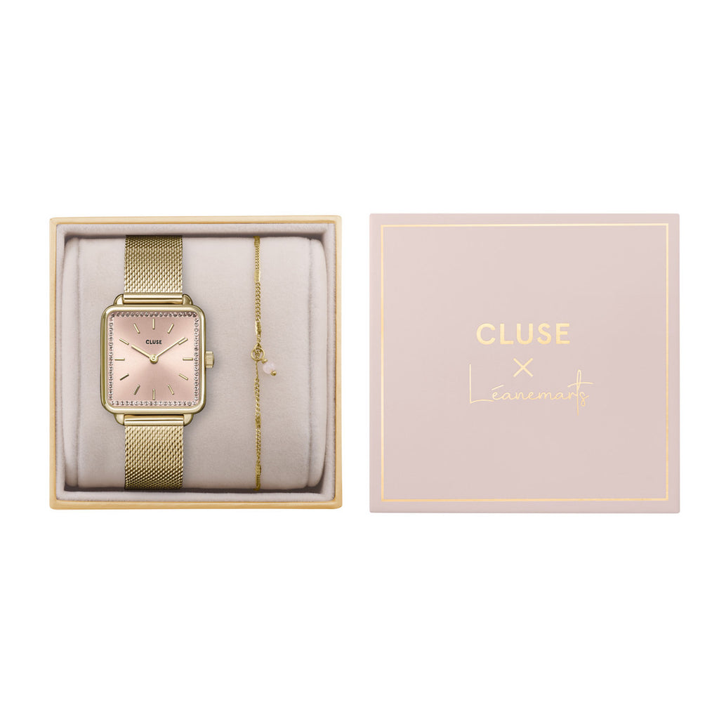 Cluse la tetragone rose gold sale