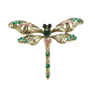 Brooch - Teal Dragonfly