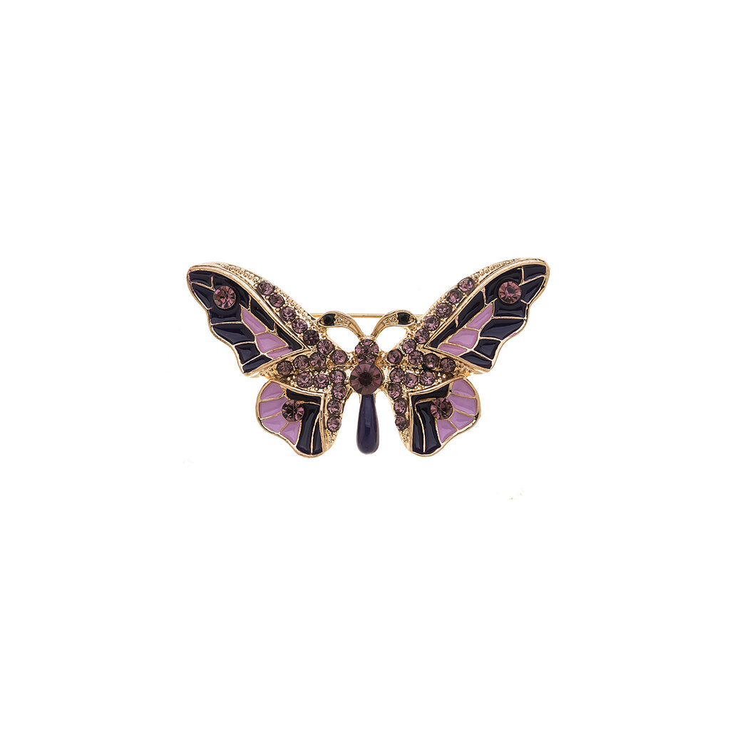 Brooch - Purple Butterfly