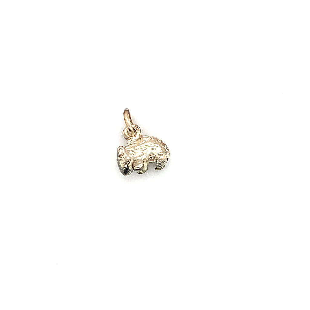 Silver Wombat Pendant