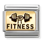 Hobbies - Fitness Gold Charm