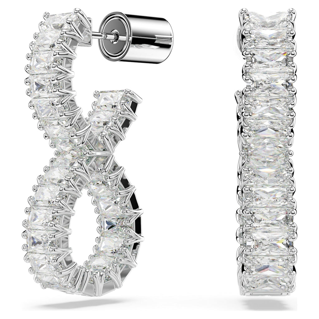 Swarovski infinity hoop deals earrings