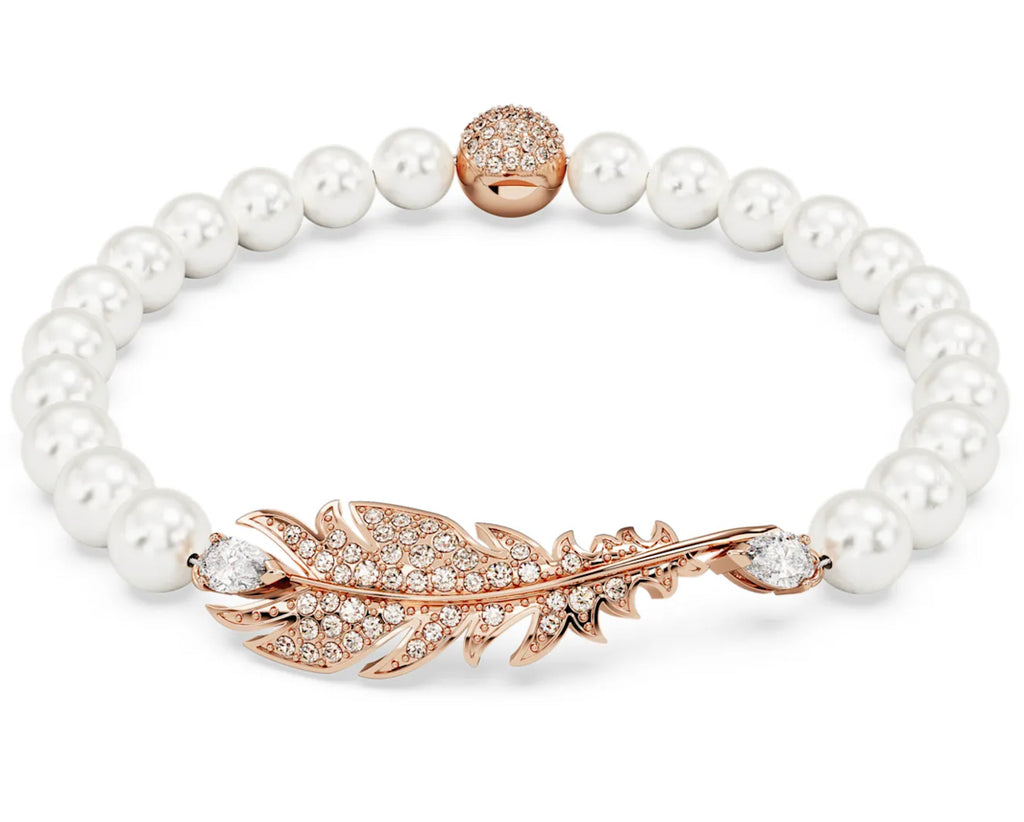 Nice Feather Pearl Bracelet