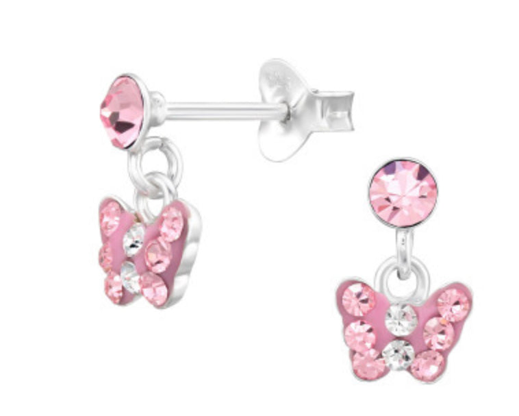 Kids Butterfly Dangle Earring - 2 colours