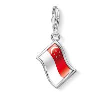 Singapore Flag Charm