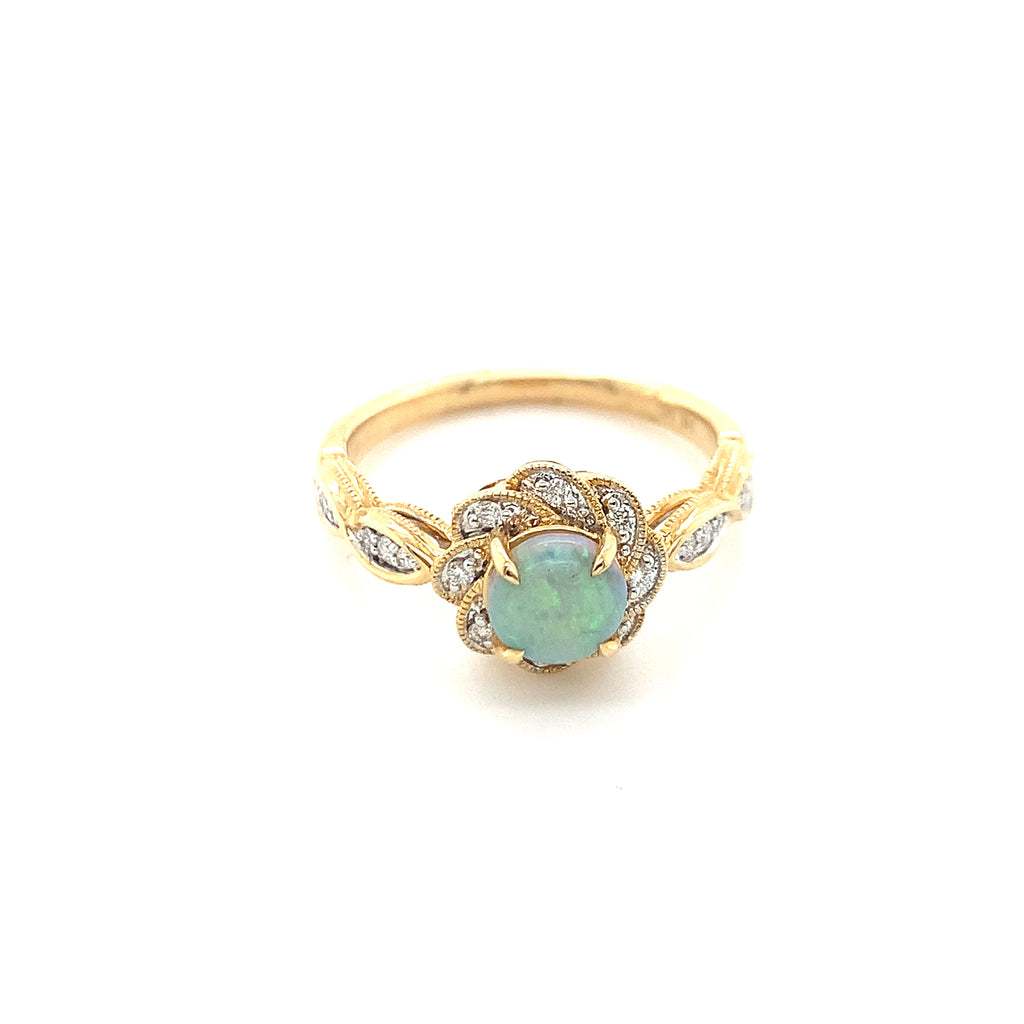 Arya Opal Yellowgold Ring