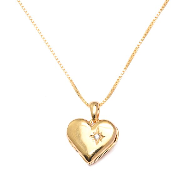 Heart Locket Necklace - 2 colours