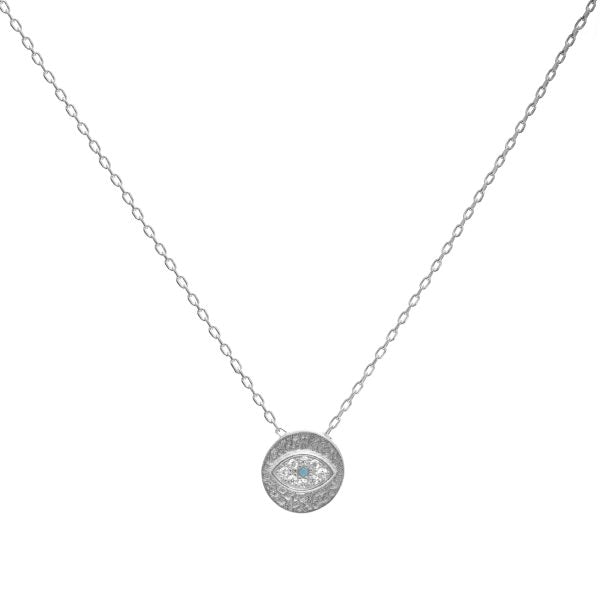 Necklace -  Evil Eye w/ Cz Detailing - 2 colours