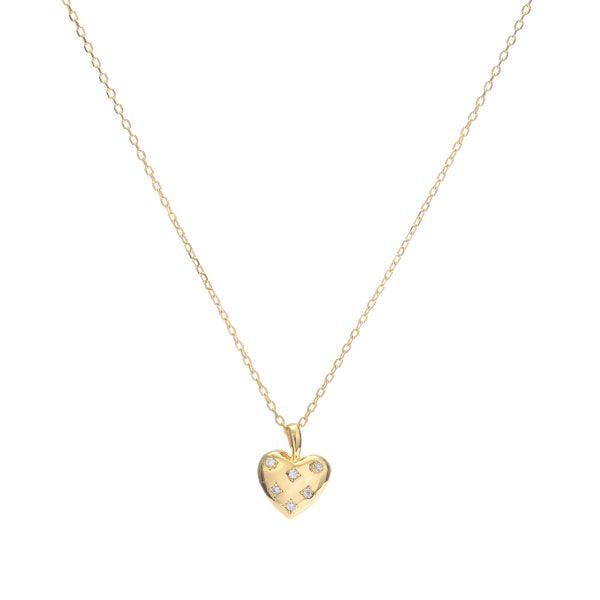 Necklace - Heart cz Detailing