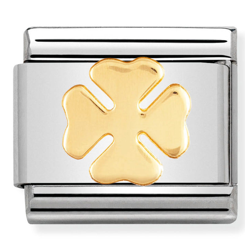 Nomination Four-Leaf Clover Gold Charm 