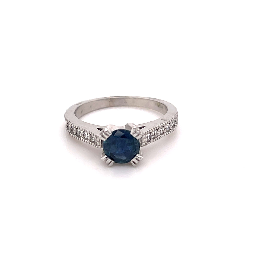 Sapphire Diamond Ring