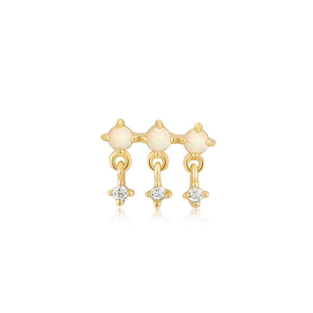 Ear Edit Capsule - Kyoto Opal Drop Sparkle Barbell Single Earring - 2 colours