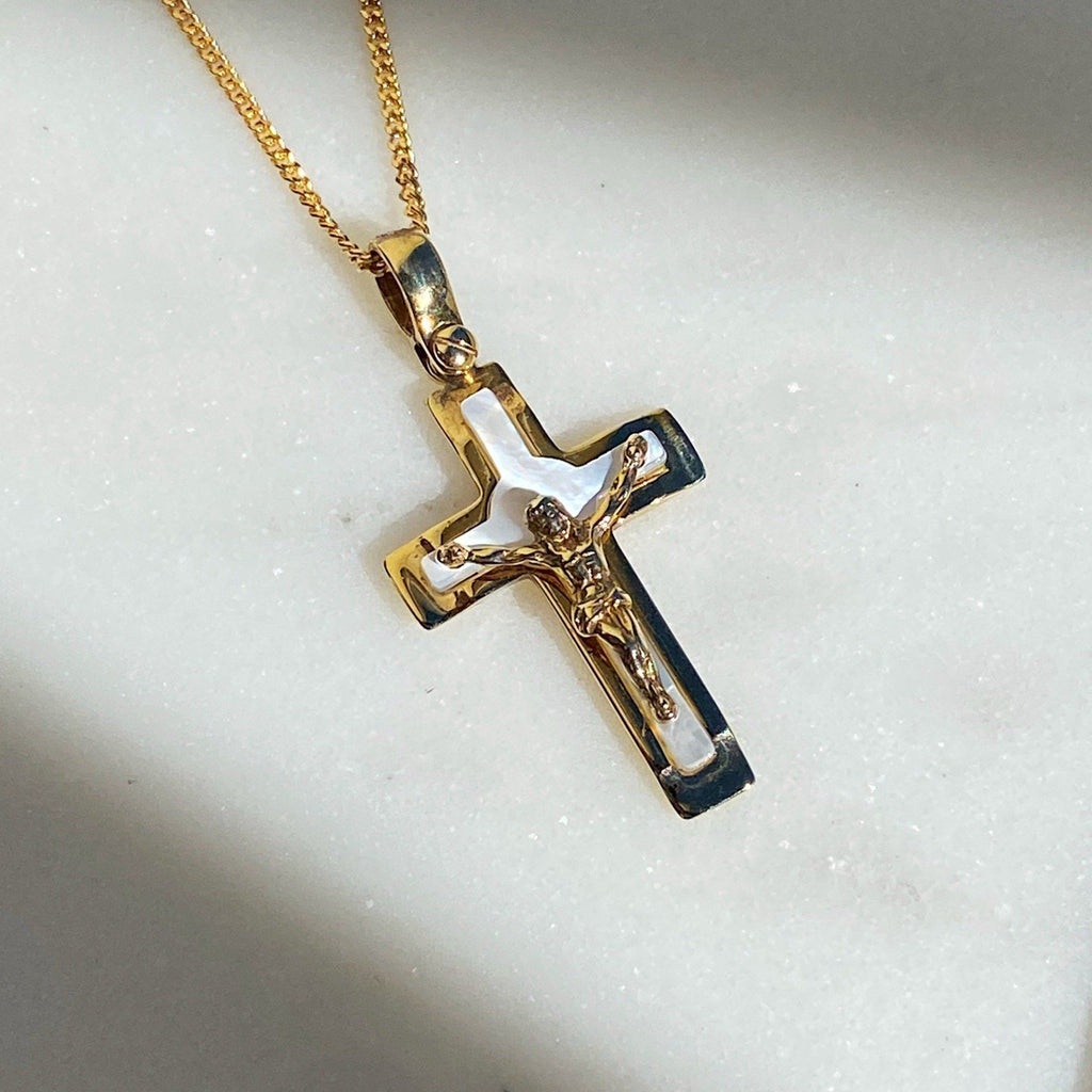 Milan Mother of Pearl Cross Pendant