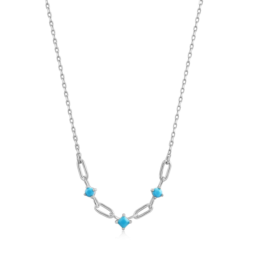 Into The Blue - Turquoise Link Necklace