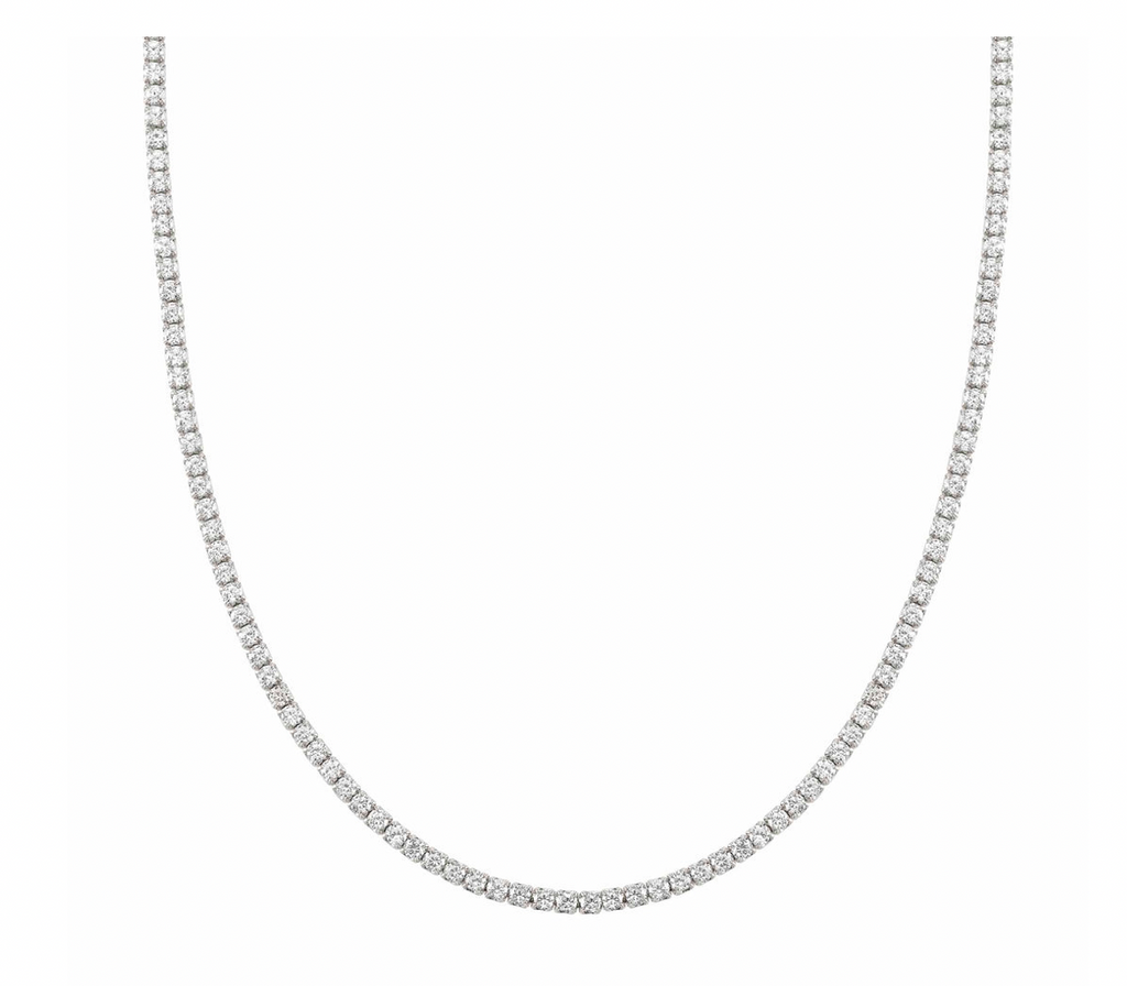 Chic and Charm White CZ Necklace