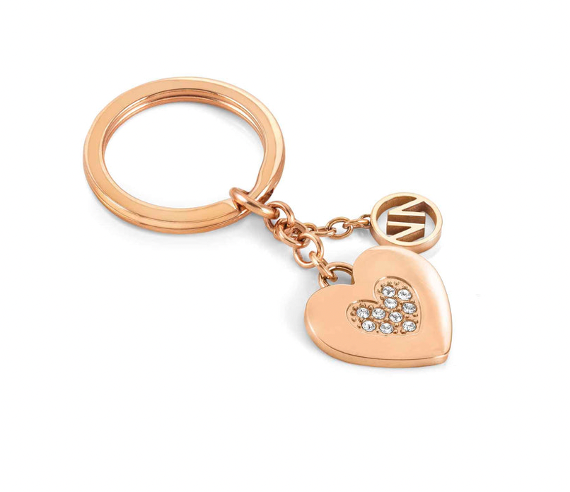 Heart Rose Gold KeyRing