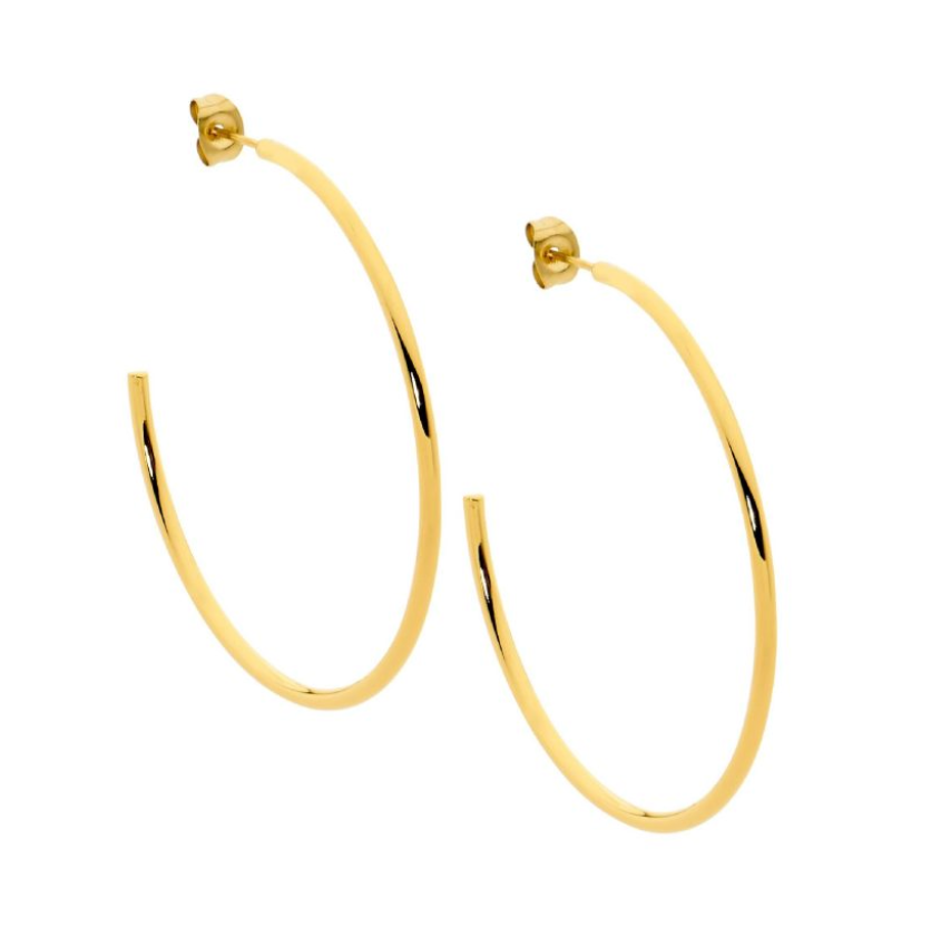 40mm Hoop Earrings - 3 colours