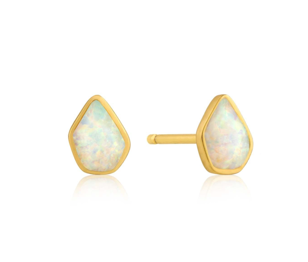 Mineral Glow - Opal Stud Earrings