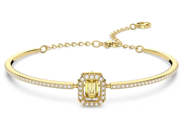 Gold Millenia Yellow Octagon Necklace & Bangle