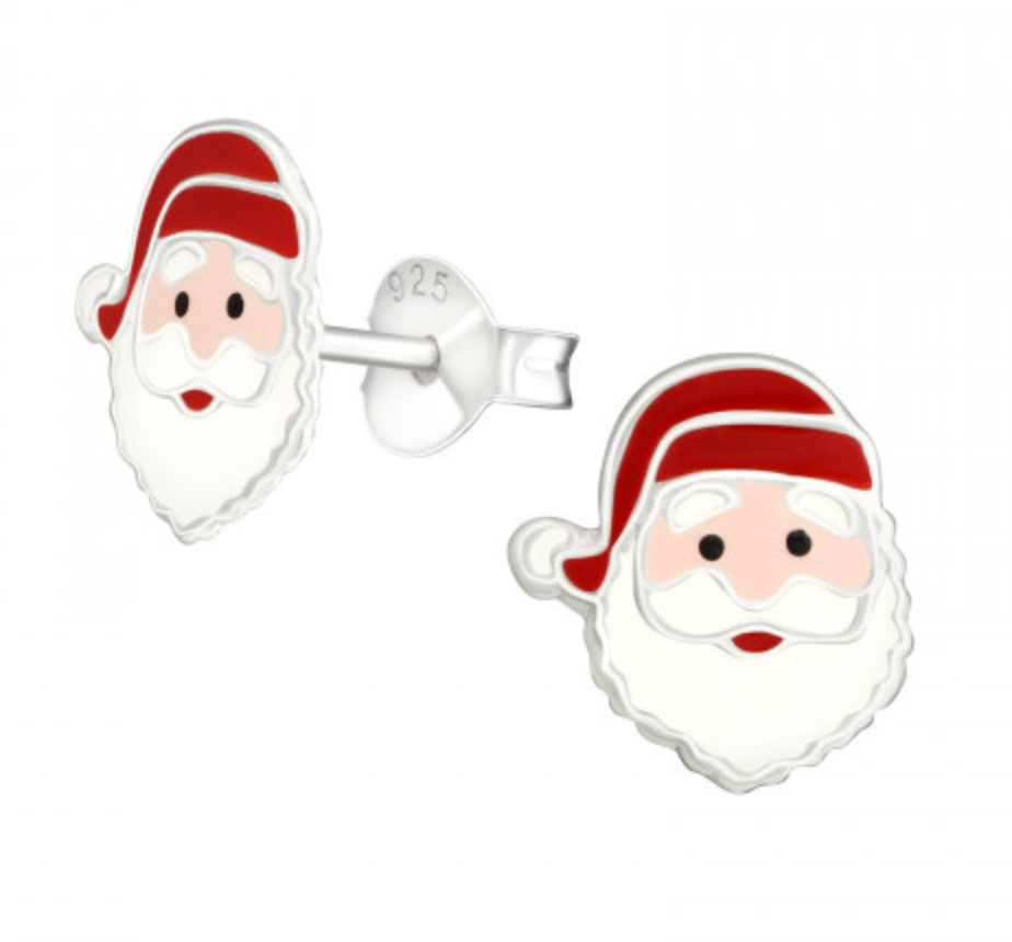 Christmas: Kids Santa Claus Stud Earrings