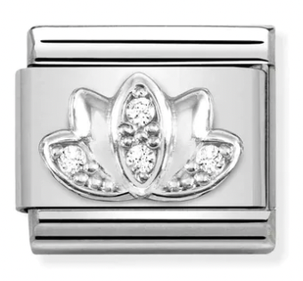 Nature - Lotus Flower Silver Charm