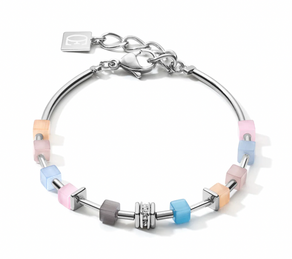 Geo Cube Pastel Blue & Rose Set