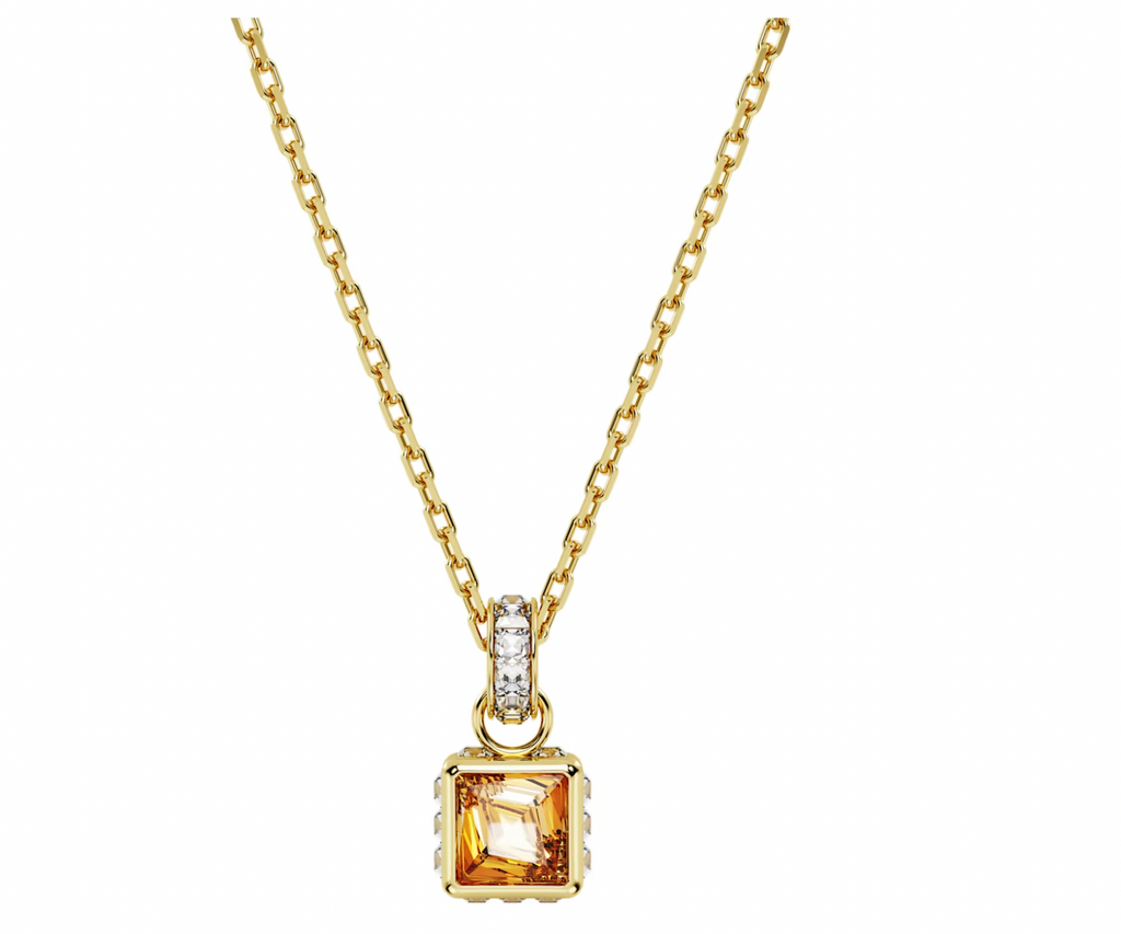 Stilla Yellow Square Pendant