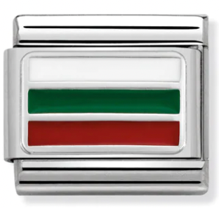 Flag - Bulgaria Silver Flag Charm