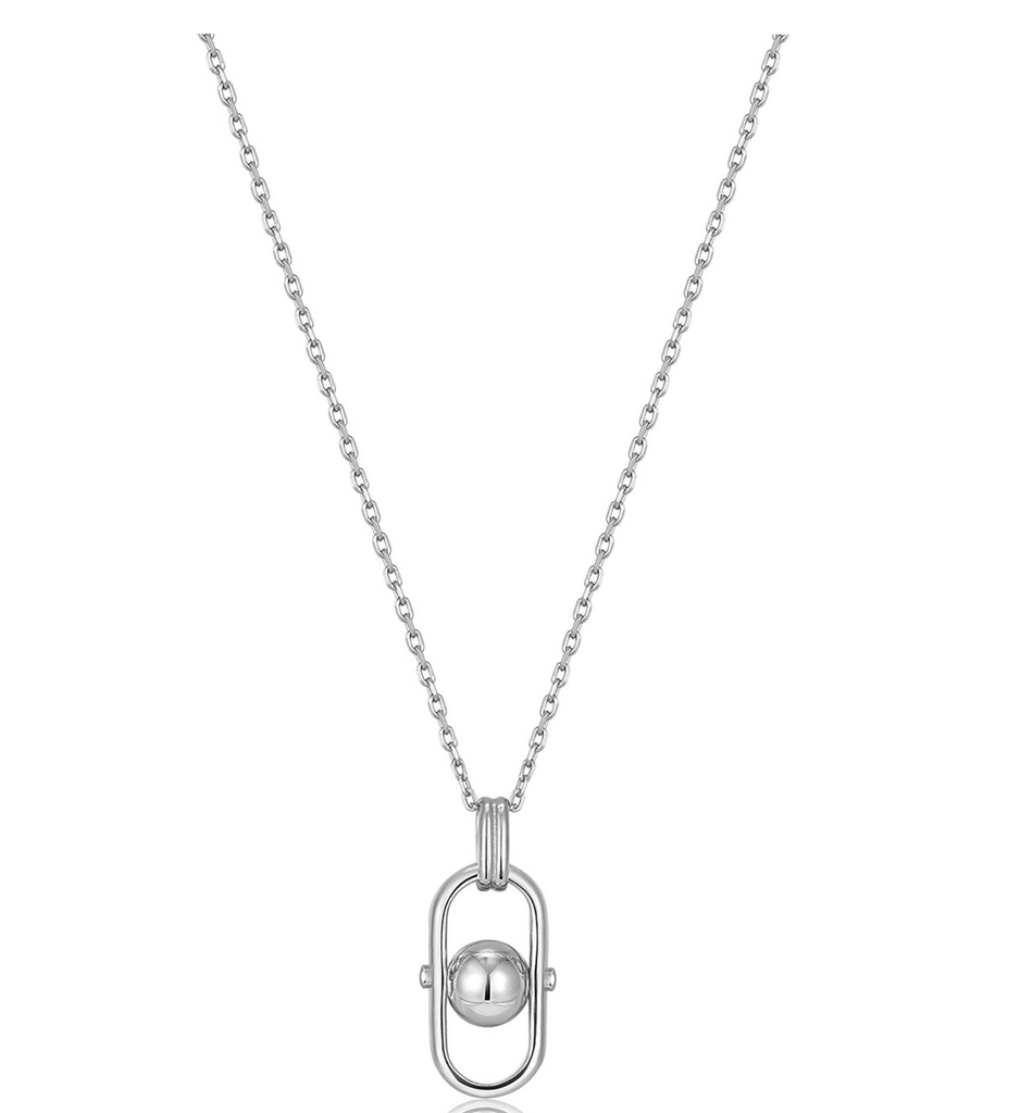 Spaced Out - Orb Link Drop Pendant Necklace - 2 colours