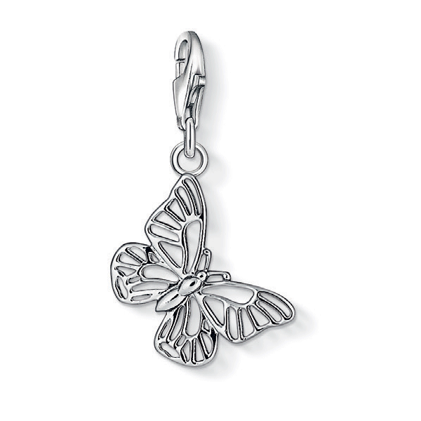 Butterfly silver outlet charms