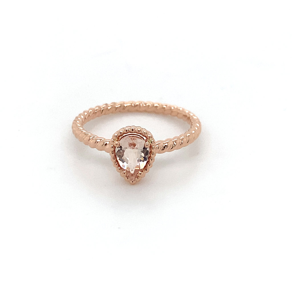 Rose Gold Morganite Ring